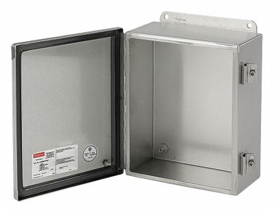 HOFFMAN Enclosure: 316L Stainless Steel, 14 in x 12 in x 6 in, NEMA 12/3R/4/4X - Stainless Steel Enclosures