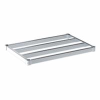 NEW AGE INDUSTRIAL Shelf: 36 in x 24 in, Ventilated Shelf, 1,100 lb Shelf Capacity, 13 ga, Silver (MPN C2436HD). Key specifications — Color: Silver; Brand: NEW AGE INDUSTRIAL.