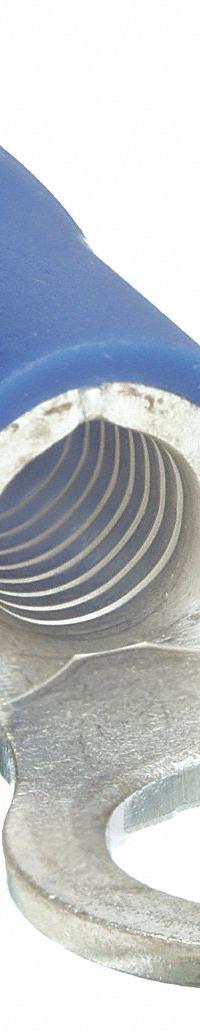 GRAINGER Ring Terminal: Blue, Vinyl Insulation, 3/8 in Stud Size, 6 AWG to 6 AWG Wire Sizes, 600 V (MPN 5WHG7). Key specifications — attr1308027: GRAINGER.