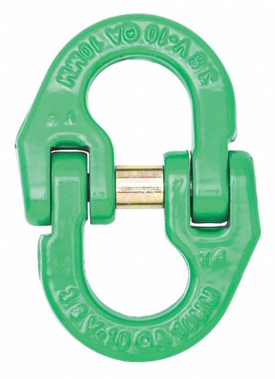 CAMPBELL Connecting Link: 100 Grade, 1/2 in Trade Size, 1/2 in Compatible Chain Trade Size - Lifting Connecting Links