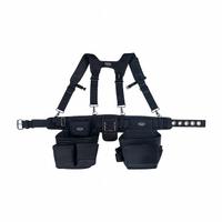 BUCKET BOSS Tool Rig: 52 in Waist Size, Pockets 19, Padded (MPN 57100). Key specifications — Brand: BUCKET BOSS; Padded: Padded; Belt Color: Black; Primary Application: General Purpose.