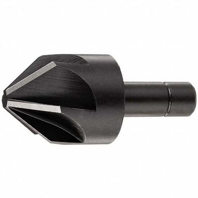 KEO Countersink: 100°, 6 Flute, 1 1/2 in Body Dia, 3/4 in Shank - Smooth-Finish Six-Flute Countersinks