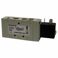 AVENTICS Solenoid Air Control Valve: Series L2, Single Solenoid, Four-Way / Two-Position, 24V DC (MPN L22BA452BG00061). Key specifications — attr1077526: L22BA452BG00061; attr1077589: Locking; attr1077598: Solenoid Air Control Valve; attr1077600: Spring Return.