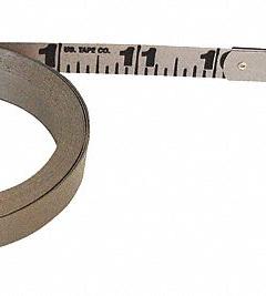 US TAPE Oil Gauging Refill Tape Measure: 18 ft, Swivel Snap Tip, Dark Liquids/Light Liquids, Steel (MPN 58911). Key specifications — attr940497: Light Liquids; attr940499: Steel; attr944091: Swivel Snap; attr940496: Corrosion-Resistant; attr940498: US TAPE; attr940492: Gray; attr940490: SAE; attr940487: Innage.
