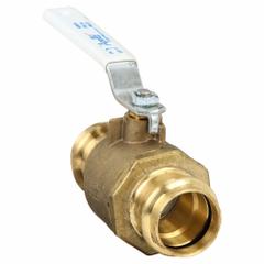 APOLLO Manual Two-Way Ball Valve: 1 in, Brass, Straight, Press x Press, 300 psi Max. Pressure (CWP) (MPN 77VLF14501). Key specifications — Brand: APOLLO; Handle: Lever.