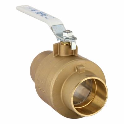 APOLLO Manual Two-Way Ball Valve: 2 1/2 in, Brass, Straight, Sweat x Sweat - Brass Ball Valves