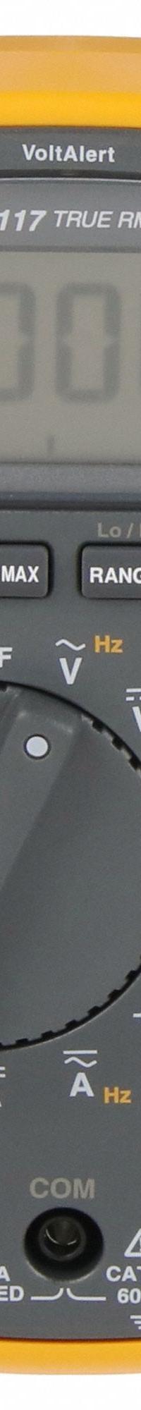FLUKE Digital Multimeter: Avg, CAT III 600V, 10 A Max AC Current Measurement, IP54 (MPN IB117K). Key specifications — Brand: FLUKE; Calibration Certificate Included: No Certification Included; Instrument Safety Rating: CAT III 600V; Instrument Counts: 6,000.