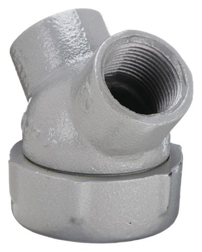 HUBBELL KILLARK Capped Elbow - Haz Loc: Iron, Powder Coated, 1/2 in Trade Size - Hazardous Location Capped Elbows