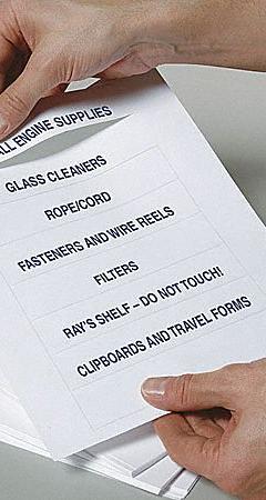 HOL-DEX Label Insert Sheets: 6 in x 1 1/4 in, White, 50 Sheets, 0.012 mm Paper Thick, Paper, 50 PK (MPN LI-120-8). Key specifications — Color: White; Material: Paper; Brand: HOL-DEX.