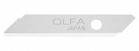OLFA Utility Blade: 1 3/8 in Blade Lg, 1/4 in Blade Wd, 0.012 in Blade Thick, 34F819, Steel, 5 PK (MPN TSB-1). Key specifications — attr307708: 34F819; attr307711: Steel; attr307707: No; attr324888: OLFA.