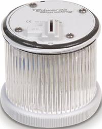 EDWARDS SIGNALING Tower Light Module: Flashing/Steady, 240V AC, White, 70 mm Overall Dia, 200 Class (MPN 270LEDMW240A). Key specifications — Brand: EDWARDS SIGNALING; Compatible with Series: 200 Class; Lens Color: White; Operating Voltage: 240V AC; Manufacturer Part Number: 270LEDMW240A.
