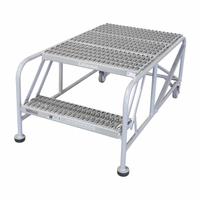 COTTERMAN Mobile Work Platform: 1.7 ft Platform Ht - Max, 24 in x 36 in, Steel, 800 lb Load Capacity (MPN 2WP2436A3B8AC1P6). Key specifications — Folding: Not Foldable; Mobility: Rolling; Components Included: Rubber Foot Pads; Use Location: Indoor; Brand: COTTERMAN; Color: Gray; Height Adjustability: Fixed Height; Includes Handrails: Handrails Not Included.