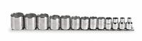 PROTO Socket Set: 3/8 in Drive, 13 Piece, 6-Point, SAE, 1/4 in to 1 in (MPN J52126). Key specifications — attr1224269: 3/8 in; attr1204685: Not Tether Capable; attr1204650: 1/4 in to 1 in; attr1204673: Socket Bits Not Included; attr1204688: PROTO; attr1206170: Standard Sockets.
