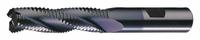 CLEVELAND Roughing End Mill: Cobalt, TiAlN Coated, 5 Flute, Coarse Pitch, 1" Mill Dia, 3" LOC (MPN C31111)