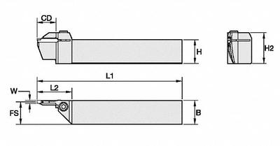 WIDIA Indexable Thread Turning Tool Holder (MPN 3539331) - Machining