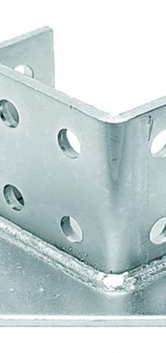 Strut Channel Fitting: 1 5/8 in x 3 1/4 in For Strut Channel Size, Electroplated, 8 Holes, Steel (MPN V6945EG). Key specifications — For Strut Channel Size: 1-5/8 in x 3-1/4 in; Manufacturer Part Number: V6945EG; Brand: VAST; Material: Steel; Finish: Electroplated.