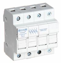 MERSEN Fuse Block: Finger-Safe, 4 Pole, 600 V AC, DIN Rail Mounting, Pressure Plate Termination (MPN USCC4). Key specifications — Brand: MERSEN.