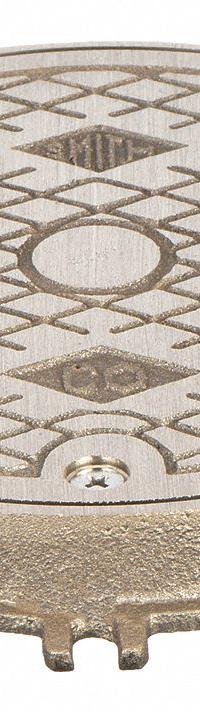 JAY R. SMITH MFG. CO Floor Cleanout: 7 1/2 in Overall Dia, 3/4 in Overall Ht, Nickel Bronze, Bronze (MPN 4810-06). Key specifications — Color: Bronze; Resistance Properties: Corrosion-Resistant; Brand: JAY R. SMITH MFG. CO; Finish: Nickel Bronze; Includes: Frame with Anchor Lugs.