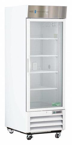 AMERICAN BIOTECH SUPPLY Chromatography Refrigerator: 23 cu ft, Upright, 1°C to 10°C, Swing Glass (MPN ABT-HC-CS-23). Key specifications — Door Opening Style: Right; Color: White; Alarm Type: Temperature; Manufacturer Part Number: ABT-HC-CS-23; Brand: AMERICAN BIOTECH SUPPLY; Product Type: Chromatography Refrigerator; Door Type: Swing Glass; Refrigerant Type: R-290.