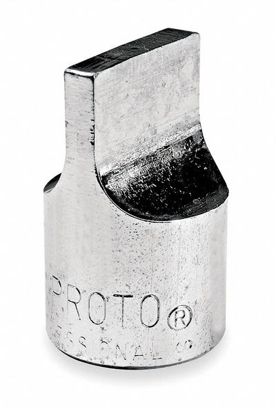 PROTO Socket Bit: 3/8 in Drive Size, Slotted Tip, 11/16 in Tip Size, 1 1/8 in Overall Lg - Slotted Drag Link Bit Sockets