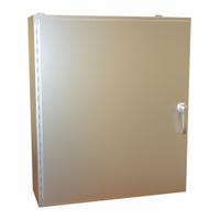 HAMMOND Electrical Enclosure: Stainless Steel, 42 in x 36 in x 12 in, NEMA 12/13/3R/4/4X, Hinged (MPN HW423612SSHK). Key specifications — Brand: HAMMOND; Closure Method: Handle; Enclosure Material: Stainless Steel.