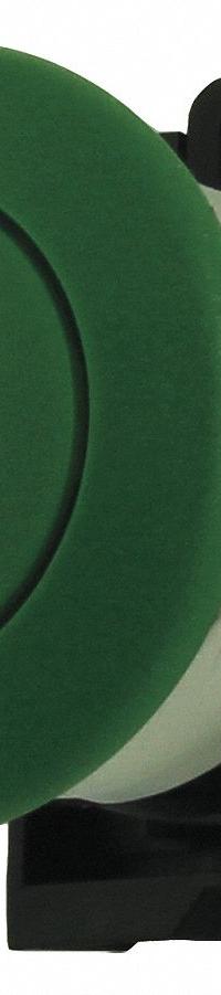 EATON Mushroom Head Push Button: Green, 22 mm Mounting Size, Metallic, Momentary (MPN M22M-DP-G). Key specifications — Brand: EATON; Action: Momentary; Series: M22; Push Button Material Type: Metallic.