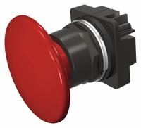 SIEMENS Mushroom Head Push Button: 30 mm, Non-Metallic, Momentary (MPN 52BM9V2). Key specifications — Action: Momentary; Brand: SIEMENS; Series: 52; Push Button Material Type: Non-Metallic.