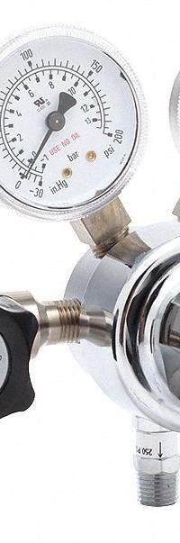 HARRIS High Purity Gas Regulator: Single Stage, CGA 540 Inlet, 1/4" Tube Outlet, 15 psig, Oxygen (MPN KH1049). Key specifications — Brand: HARRIS; Manufacturer Part Number: KH1049; Diaphragm Material: 302 Stainless Steel; Outlet Connection: 1/4" Tube; Inlet Connection: CGA 540.