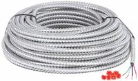 SOUTHWIRE Metal Clad Armored Cable: 14 AWG, 3 Conductors, Copper, 100 ft, Aluminum, Std, THHN (MPN 68582623). Key specifications — Brand: SOUTHWIRE.