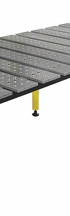 BUILDPRO Welding Table: 30.5 in Ht, 46 in Dp, 78 in Wd, 4,400 lb Wt Capacity, Plain (MPN TMB57846). Key specifications — Manufacturer Part Number: TMB57846; Brand: BUILDPRO; Hole Diameter: 5/8 in.