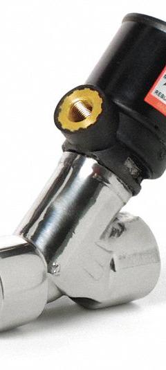 ASCO Angle Body Piston Valve: 2-Way, Normally Closed, 1/2 in Pipe Size, Stainless Steel Body (MPN 8290A792). Key specifications — Brand: ASCO; Nominal Pipe Size: 1/2 in; Operating Environment: Indoor.