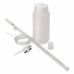 NALGENE Automatic Fill Buret: 25 mL, ±0.60 mL, E287, Acrylic, 14 mm Body Dia, 52.8 cm Overall Ht (MPN 3640-0025). Key specifications — Brand: NALGENE; ASTM Specification: E287; Autoclavable: No; Body Material: Acrylic; Clarity: Clear; Graduated: Yes; Includes Reservoir: Yes; Tolerance: ±0.60 mL.