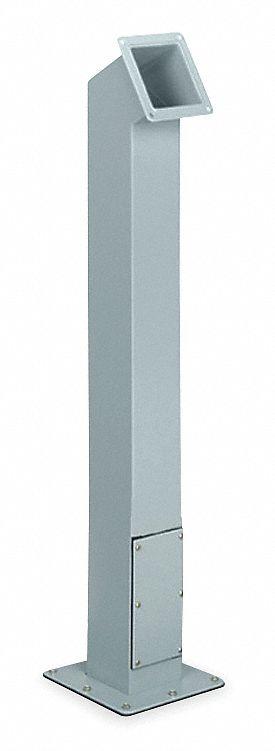 WIEGMANN Pedestal Column: Steel, 41 in Overall Ht, 6 in Overall Wd - Pedestals