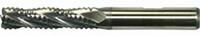 CLEVELAND Roughing End Mill: Cobalt, TiCN Coated, 6 Flute, Coarse Pitch, 1-1/2" Mill Dia, 2" LOC (MPN C75360)
