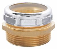 APPROVED VENDOR Waste Connector: Brass, Unfinished, Brass, 1 1/2 in Nominal Pipe Size, Slip (MPN 1PNU6). Key specifications — Finish: Unfinished; Brand: APPROVED VENDOR; Connection Type: Slip.