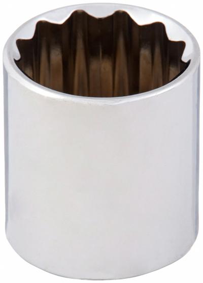 WESTWARD Socket: Metric, 1/2 in Drive Size, 30 mm Socket Size, 12-Point, Std, Chrome - 1/2" Drive Hand Sockets