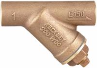 KECKLEY Y Strainer: 1 1/2 in, Sweat, Mesh, 0.034 in Screen Size, Bronze, Fiber, 6 7/8 in Ht (MPN 11/21SJY-BCM20M34-FTI-E). Key specifications — Brand: KECKLEY; Seal Material: Fiber; Manufacturer Part Number: 11/21SJY-BCM20M34-FTI-E; Screen Material: 304 Stainless Steel.
