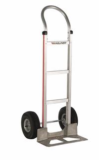 MAGLINER General Purpose Hand Truck: 500 lb, Flow-Back, Silver, Aluminum, Pneumatic, 48 in Handle Ht (MPN HMK111UA4). Key specifications — Brand: MAGLINER.
