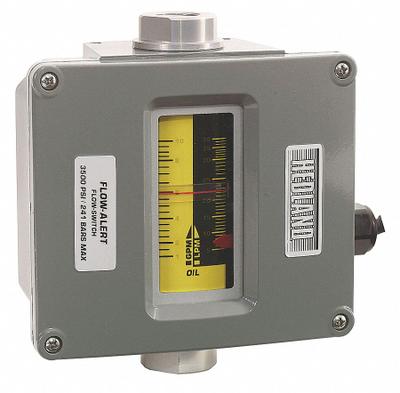 HEDLAND Flow Switch: Piston, Aluminum, 1/2 in FNPT, 1/2 in Connection Size, FNPT - Variable Area Flow Switch for Oil