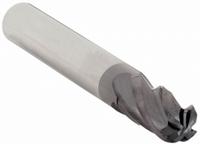 APPROVED VENDOR Ball End Mill: Carbide, 4 Flute, 5/16" Mill Dia, 1/2" LOC, 2" OAL (MPN 220-001090)