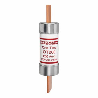 MERSEN Fuse: Class K5, OT Series, Fast-Acting, 200 A, 250 V AC, 250 V DC - Fast-Acting Blade Fuses