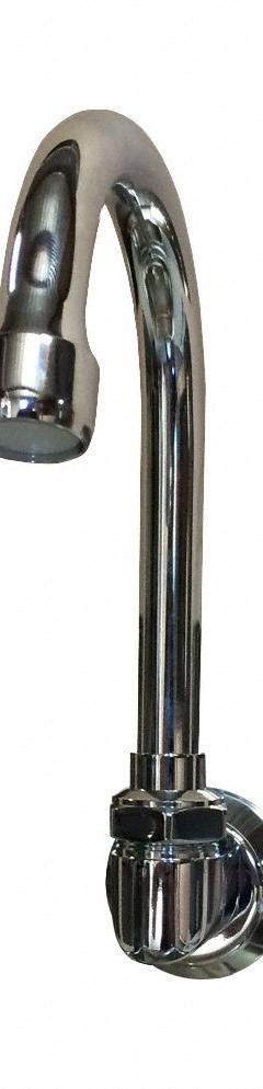 SANI-LAV Spout: Spout, Gooseneck, Swivel Spout, Cast Brass, Chrome, 0.5 gpm Flow Rate, Aerated, NPT (MPN 2002-0.5). Key specifications — Includes: Aerator; Product Type: Spout; Spout Style: Swivel; Body Material: Cast Brass; Brand: SANI-LAV.