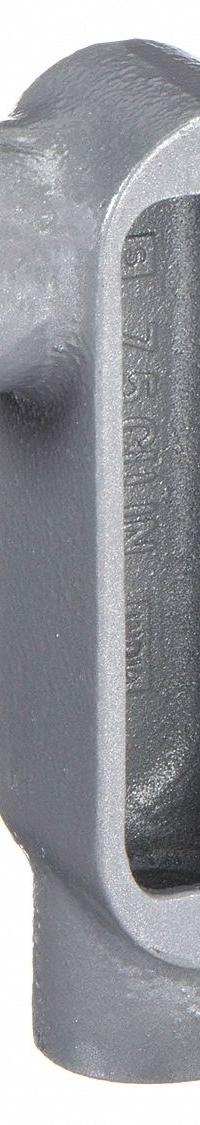 Conduit Outlet Body: Iron, 1 in Trade Size, LR Body, 12 cu in Body Capacity, Threaded Hub (MPN OLR-3M). Key specifications — Finish: Powder Coated; Includes: Stainless Steel Screws; For Use With: RMC; Brand: HUBBELL KILLARK; Hub Style: Threaded; Mfr. Series: O.
