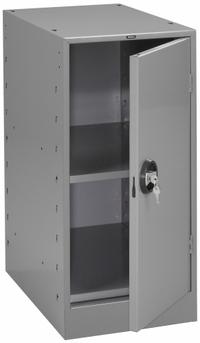 TENNSCO Cabinet Pedestal: Cabinet, Steel, 15 in Overall Wd, 24 in Overall Dp, Gray, 15 in x 24 in (MPN MS-1524 MED GREY). Key specifications — Material: Steel; Brand: TENNSCO.