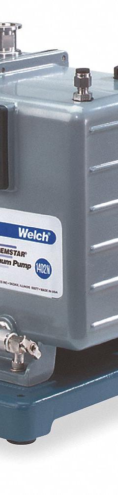 WELCH Vacuum Pump: 0.5 hp, 1 Phase, 115/230V AC, 5.6 cfm Free Air Displacement, 1402N-01. Key specifications — attr51477: 1402N-01; attr51480: WELCH; attr51504: NPT; attr51550: 115/230V AC; attr51559: 1.