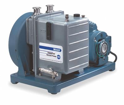 WELCH Vacuum Pump: 0.5 hp, 1 Phase, 115/230V AC, 5.6 cfm Free Air Displacement - Corrosive Environment Rotary Vane Vacuum Pumps