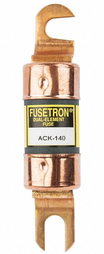 BUSSMANN Forklift Limiter Fuse: ACK Series, Bolt-On, Gen Purpose, 80 A, 130 V DC - Time-Delay Bolt-On Fuses