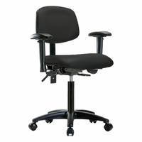 Ergonomic Chair: Vinyl, Arms Included, Ht Range 21 in to 28 1/4 in, 18 1/2 in Seat Wd, 17 in Seat Dp (MPN BR-VMBCH-RG-T1-A1-NF-RC-8540). Key specifications — Foot Support: No; Back Tilt Backward: 13.5°; Back Tilt Forward: 10.5°; Base Material: Nylon; Brand: APPROVED VENDOR; Product Type: Ergonomic Chair; ESD-Safe: Not ESD Safe; Seat Tilt Backward: 3°.