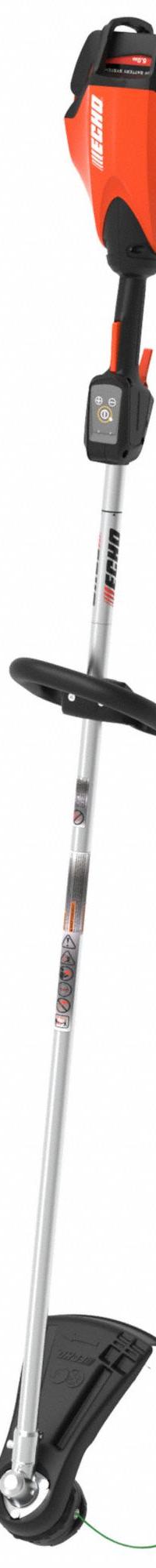ECHO Battery-Powered String Trimmer Kit: 17 in Cutting Wd, Straight Shaft, 59 in Shaft Lg, 26 cc (MPN DSRM-2600R2). Key specifications — attr975803: 59 in; attr975783: ECHO; attr975787: 17 in; attr975804: Straight; attr975780: 5.0 Ah; attr987328: No.