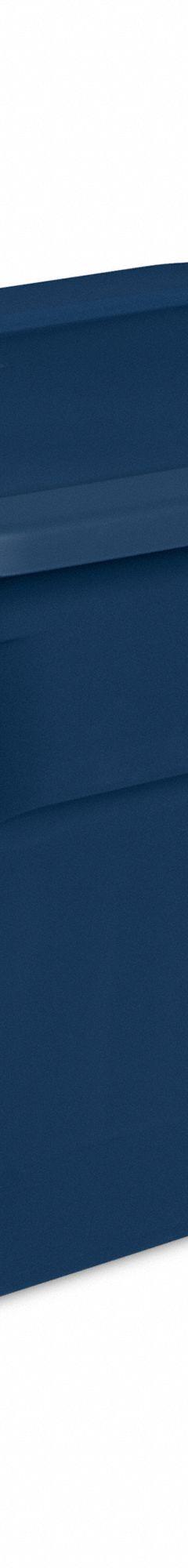 STERILITE Storage Tote: 18 gal, 23 1/2 in x 18 3/8 in x 16 1/8 in, Blue Body, Blue Lid, 10 to 20 gal (MPN 17317408). Key specifications — Material: Plastic; Body Color: Blue; Lid Color: Blue; Brand: STERILITE.